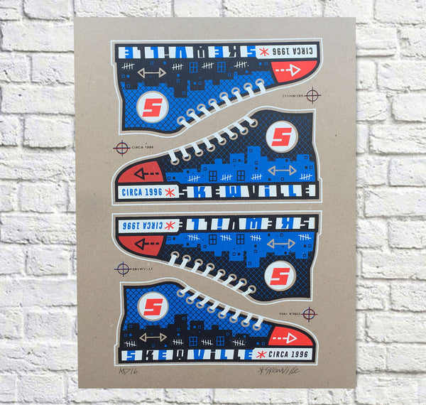 Skewville 20th Year EDITION Screen Printed Poster