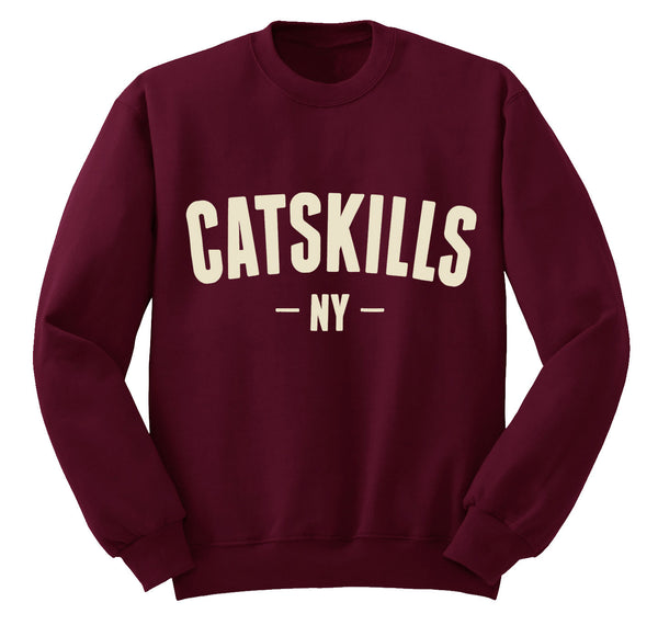 Catskills Crewneck Sweatshirt Burgandy