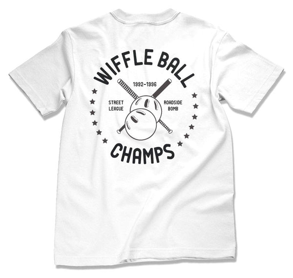 Wiffleball Champs Pocket T-Shirt (white)
